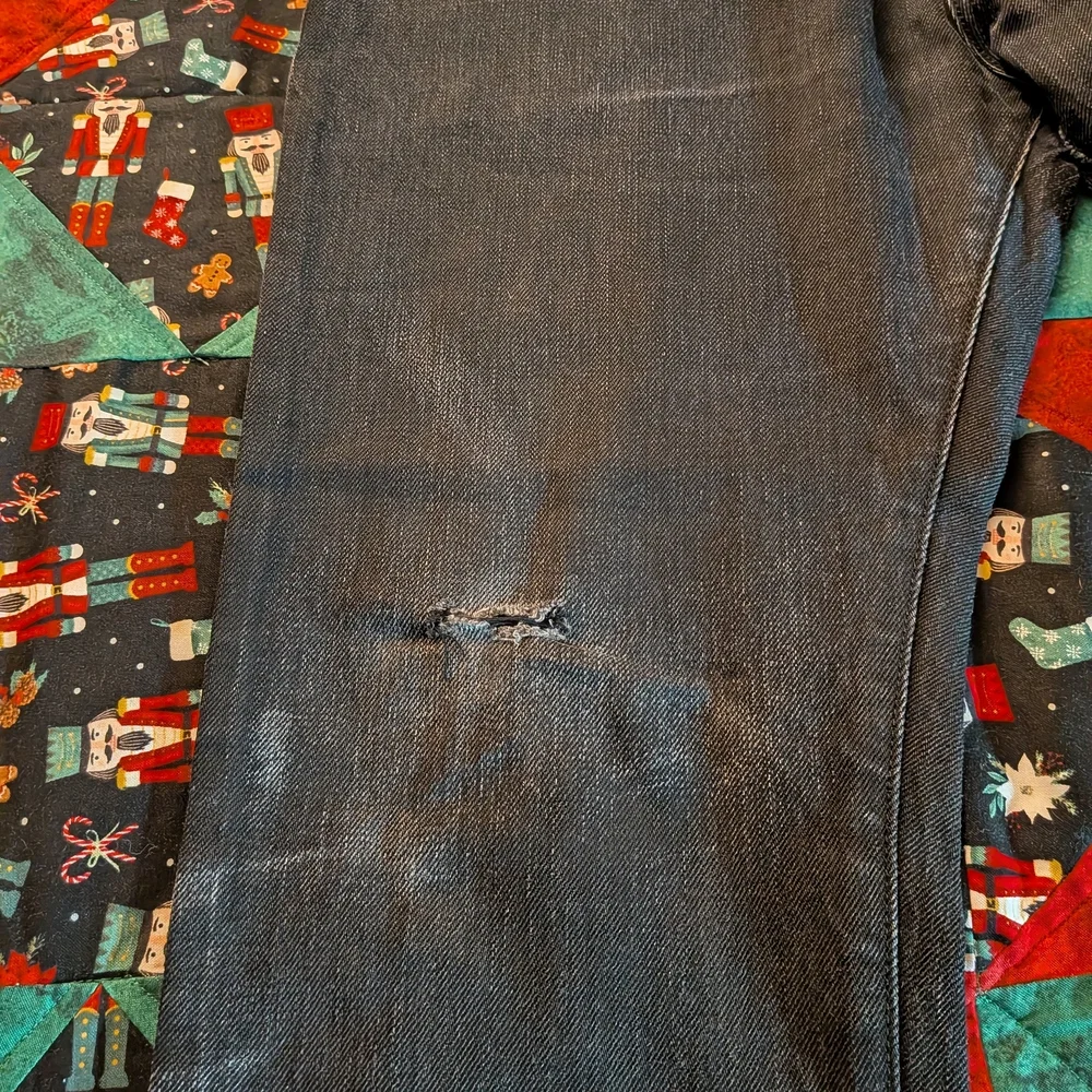 Tom Ford Distressed Men's Faded Black Jeans Straight Fit 33x30 - Picture 11 of 11